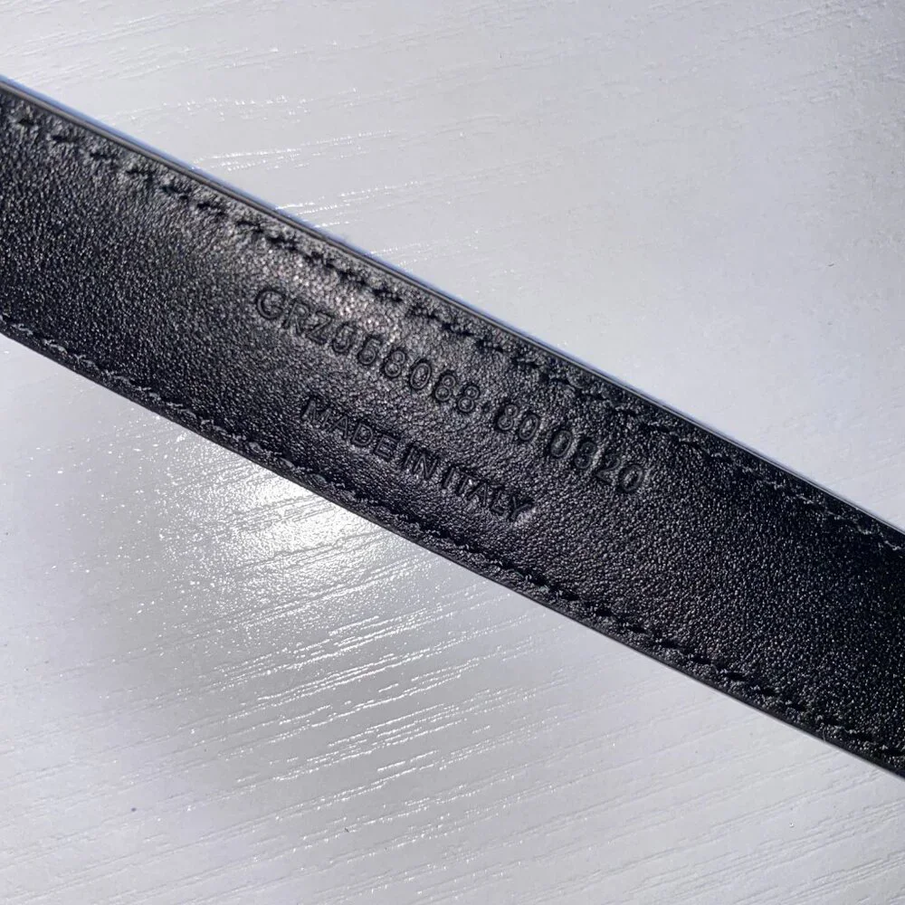 Saint Laurent YSL NARROW MONOGRAM BELT